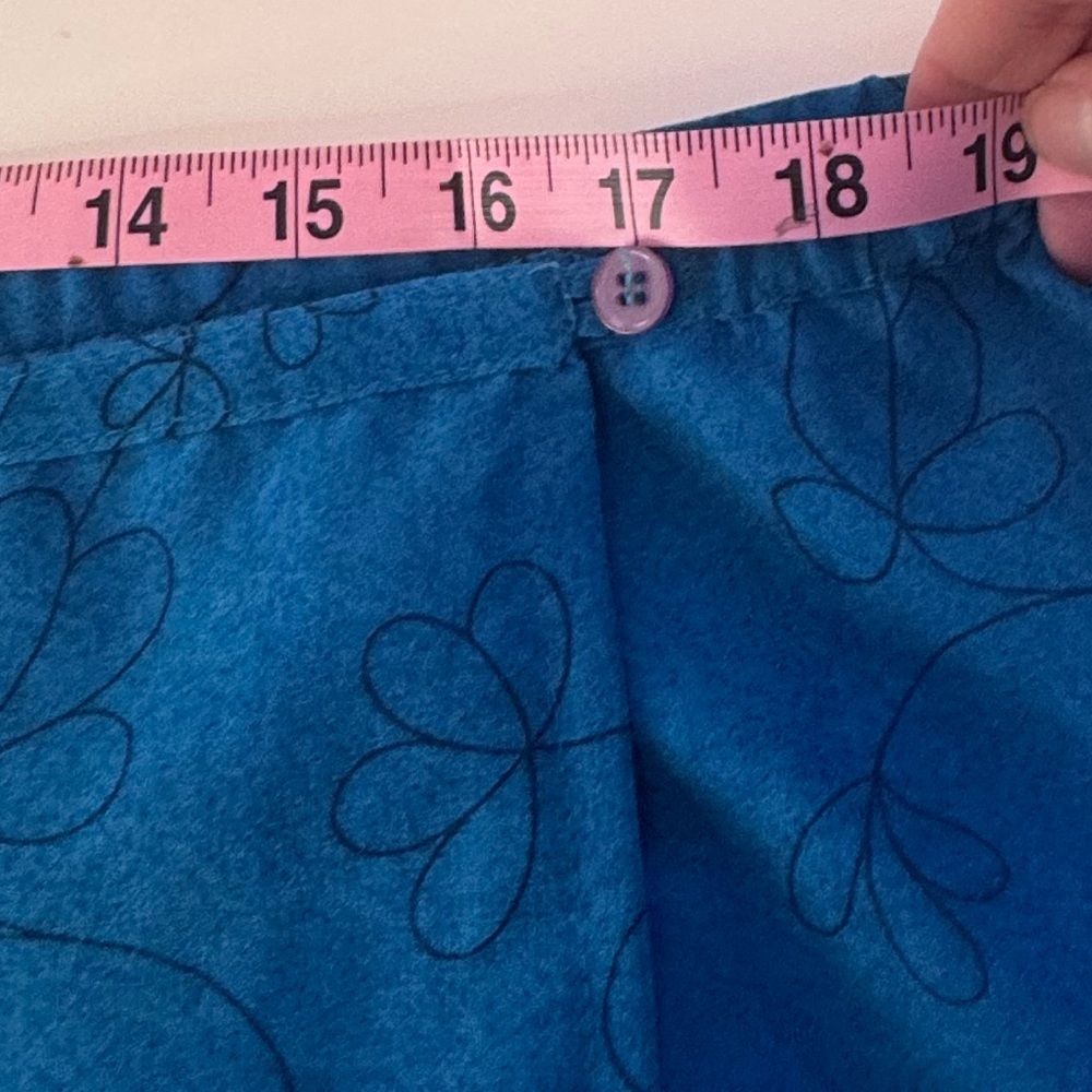 Mix Nouveau Blue Floral Wrap Maxi Skirt Size M - Picture 10 of 14